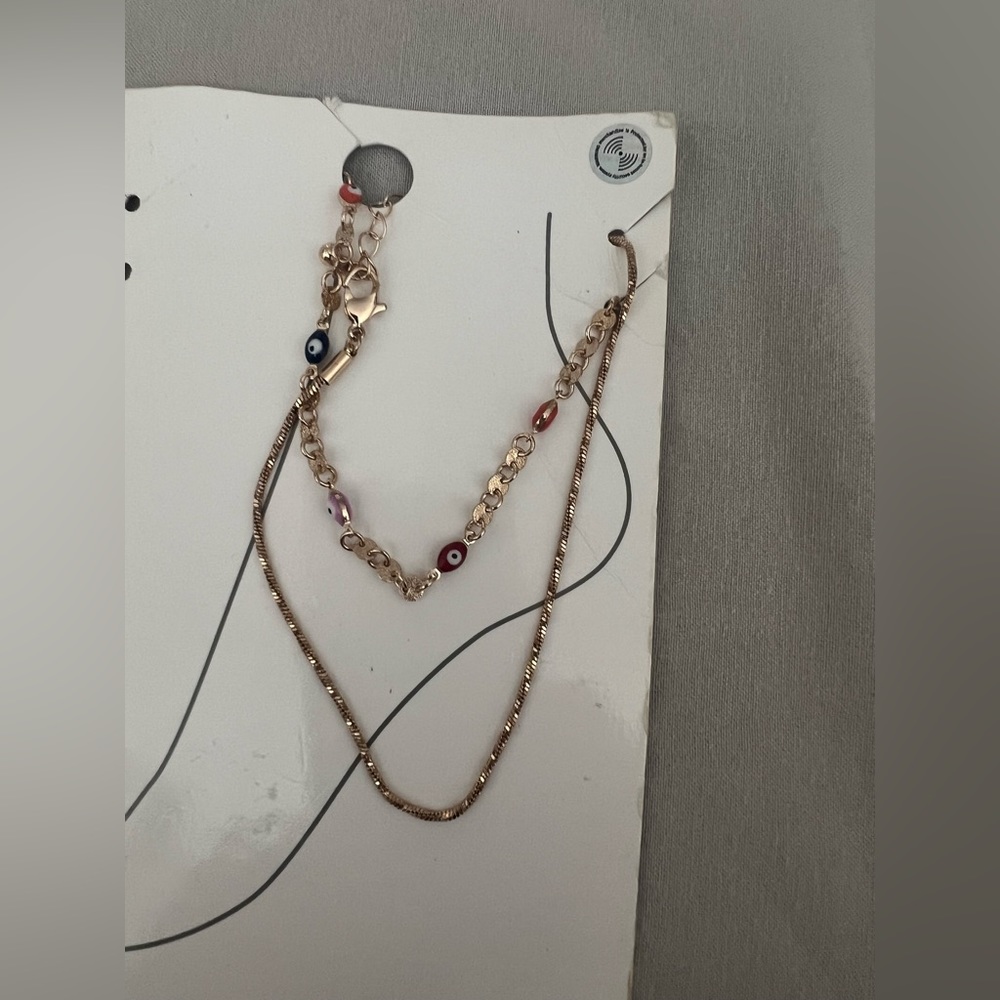 Evil eye ankle bracelet